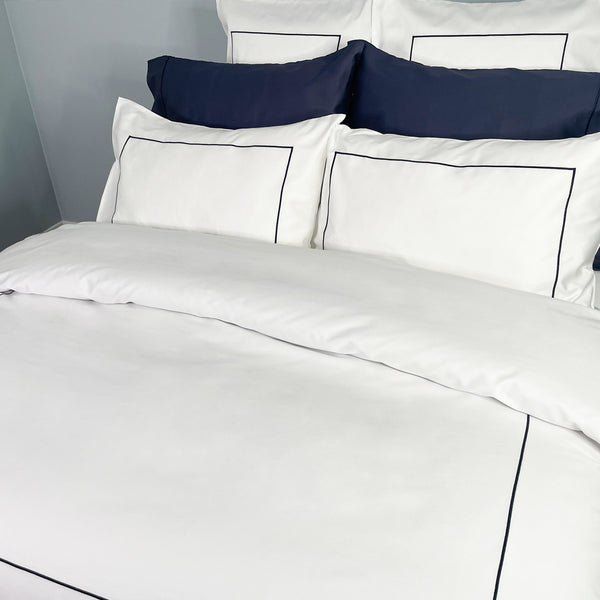 Hotel White Collection - Duvet Cover - 100% Long Staple Cotton Sateen