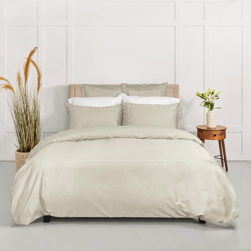 Hotel Collection - Fitted Sheet (solid - without embroidery) - 100% Long Staple Cotton Sateen