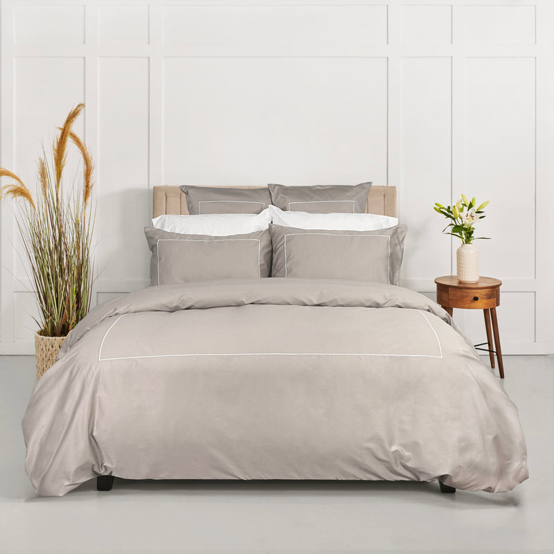 Hotel Collection - Fitted Sheet (solid - without embroidery) - 100% Long Staple Cotton Sateen