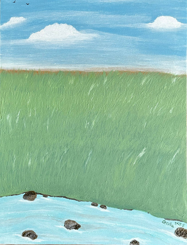 "Dance of Grass 2025" - Oil Painting