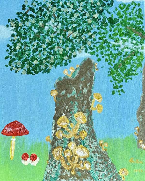 "The Elves in the Forest 2022" - Oil Painting
