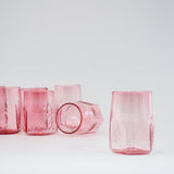 Hexagon Large Tumblers - Ruby - Set of 2