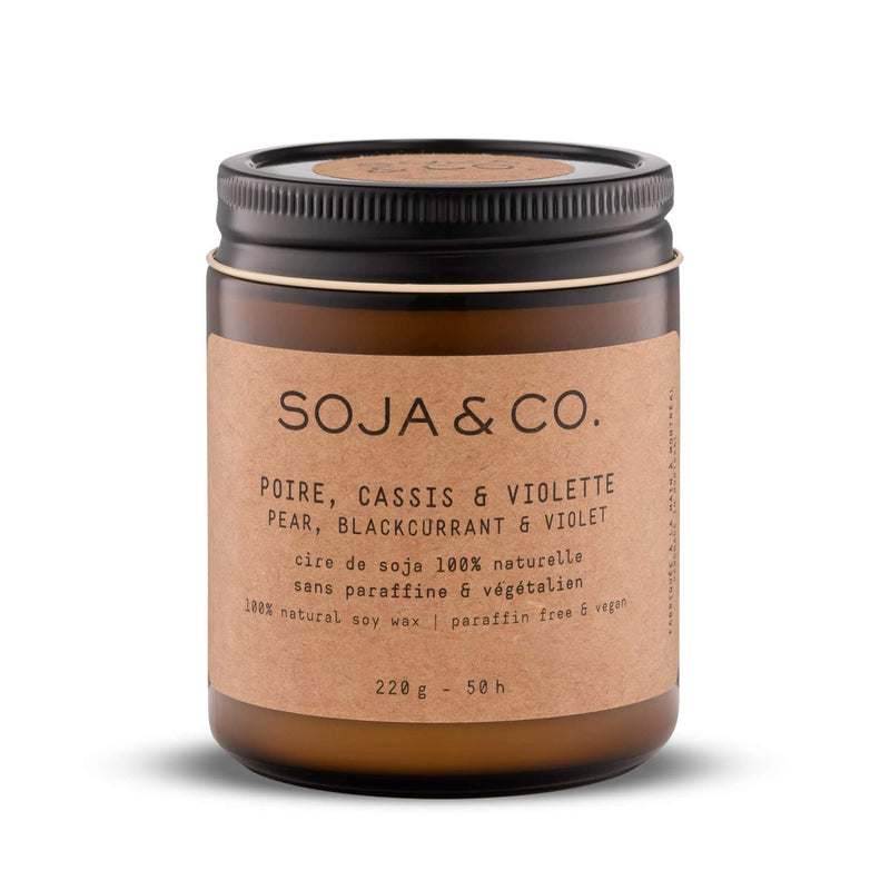 Soja & Co. - Soy Candle - Pear, Black Currant + Violet 237 ml