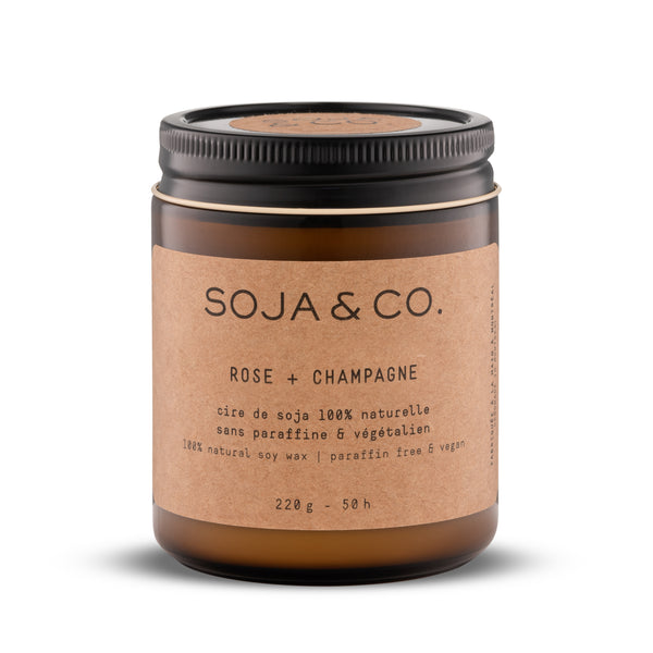 Soja & Co. - Soy Candle - Rose + Champagne 237 ml