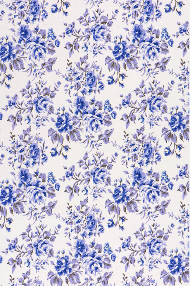 Sleeveless Nightie - Blue Floral - One Size