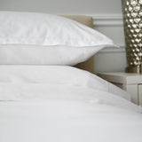Capri Luxury Sateen Pillowcases (Pack of 2) - 100% Extra Long Staple Cotton - White