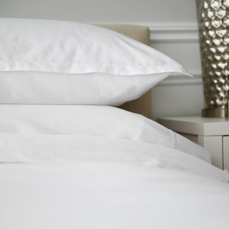 Capri Luxury Sateen Duvet Cover - 100% Extra Long Staple Cotton  - White