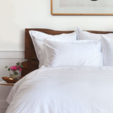 Capri Luxury Sateen Flat Sheet - 100% Extra Long Staple Cotton - White