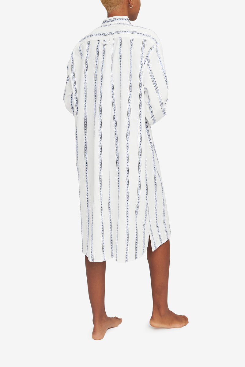 Long Sleep Shirt - Deck Stripe