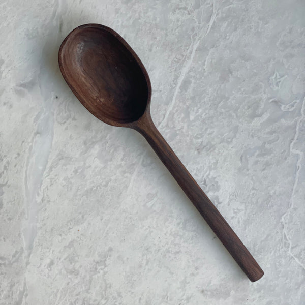 Hand Carved 10.5" Spoon - Walnut