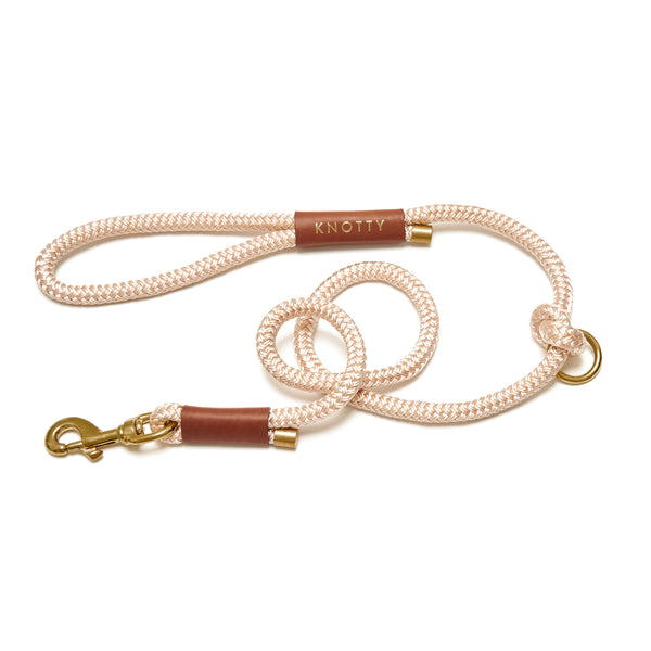 Rope Dog Leash - Brass - Champagne