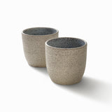 Speckled Sand Stoneware - Handleless Cups - Set of 2