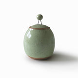Toni Losey - Simply Speckled Collection Sugar Bowl- Green