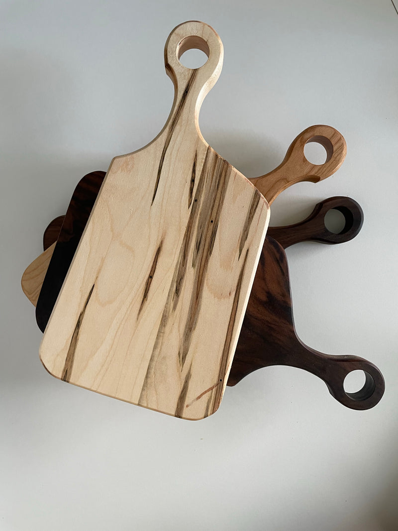 Small Serving Board with Handle - Birch