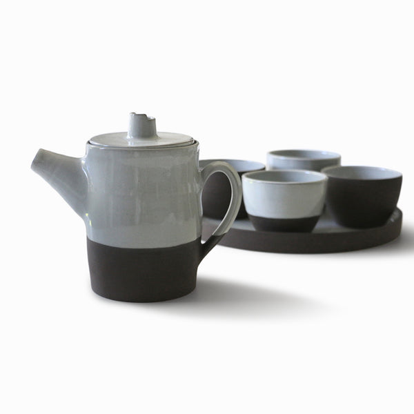 Dark Two-Tone Sandstone Stoneware - Teapot