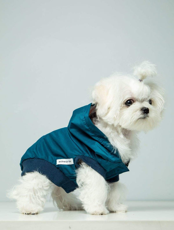 The Sharper Barker - Luxe Rain Jacket - Bubba - Blue with Pink Striped Lining