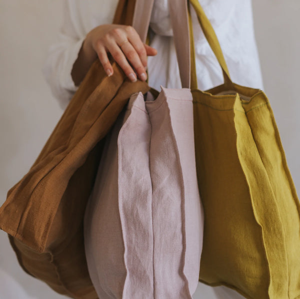 Linen Bag - Caramel