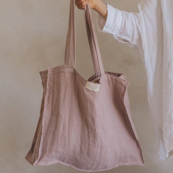 Linen Bag - Pale Rose